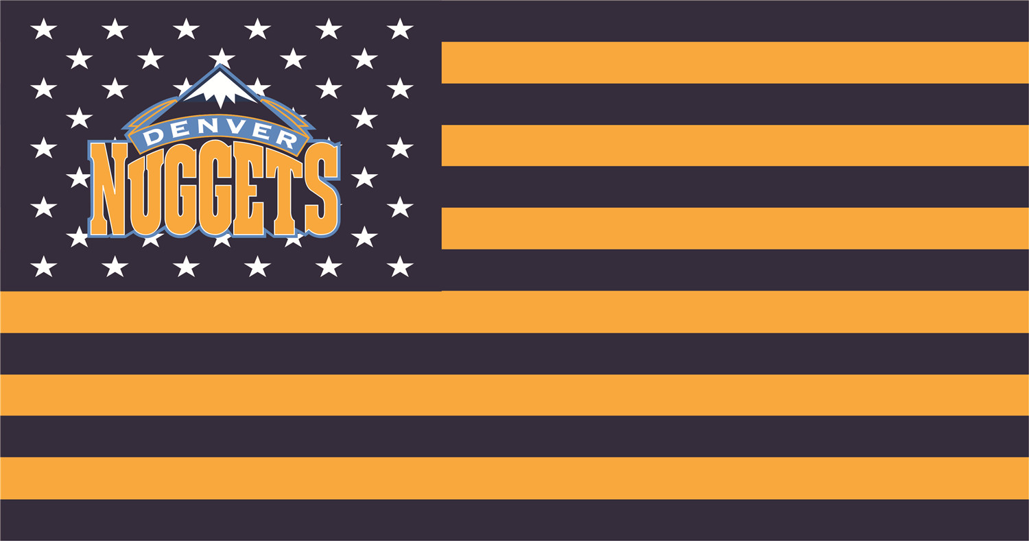 Denver Nuggets Flags fabric transfer